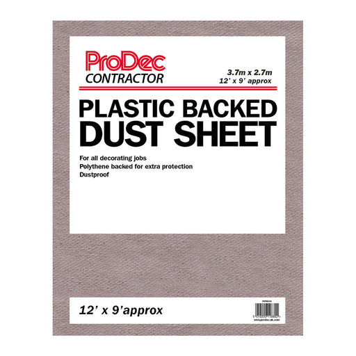 ProDec Contractor 12'x 9' Plastic Backed Dust Sheet