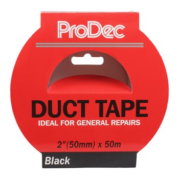ProDec 2" x 50m Black Duct Tape