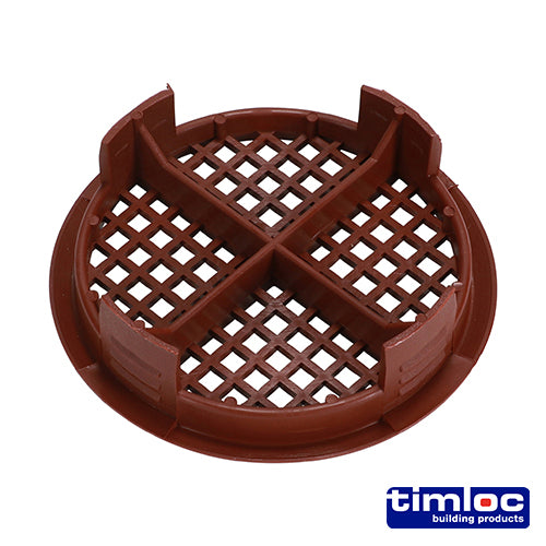 Timloc Push-in Soffit Vent Grey - 70.0