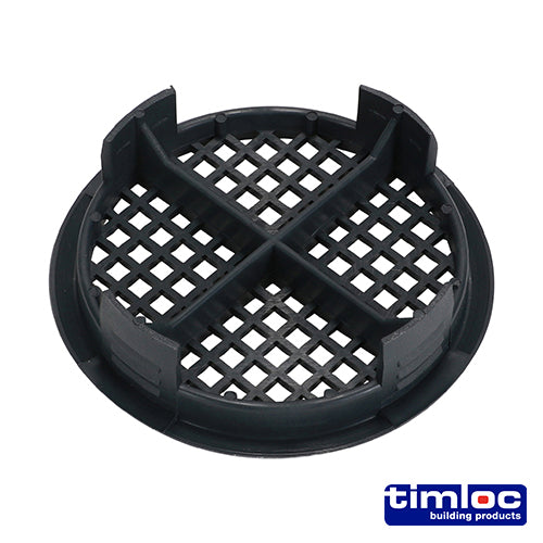 Timloc Push-in Soffit Vent Grey - 70.0