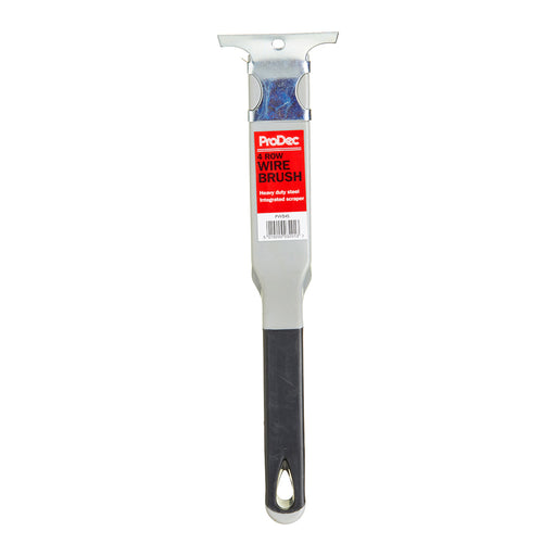 ProDec 11" Soft Grip Wire Brush with Scraper