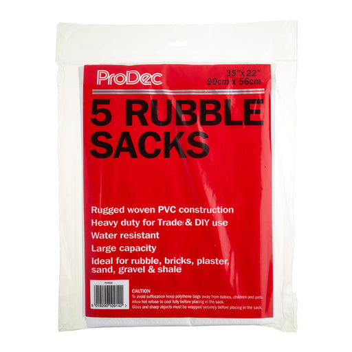 ProDec 5pk Woven Heavy Duty Rubble Sacks