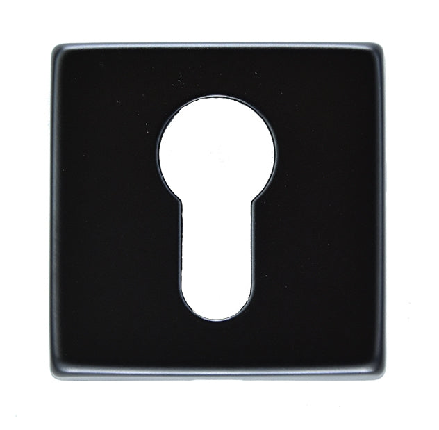 Escutcheon - Euro Profile On Concealed Fix Square Rose Artqe Nero (Matt Black) - Matt Black