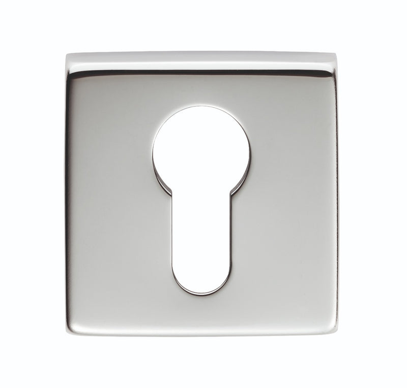 Escutcheon - Euro Profile On Concealed Fix Square Rose Artqe Cro (Polished Chrome) - Polished Chrome