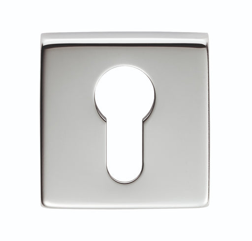 Escutcheon - Euro Profile On Concealed Fix Square Rose Artqe Cro (Polished Chrome) - Polished Chrome