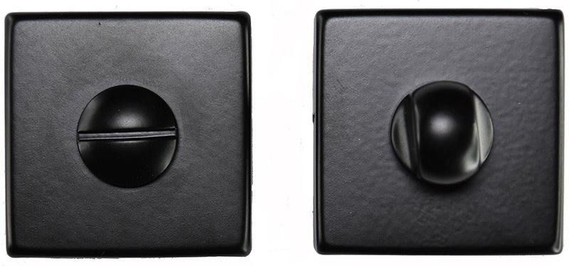 Turn & Release On Concealed Fix Square Rose (Art Lm 40/Qes) Matt Black - Matt Black 50 X 50