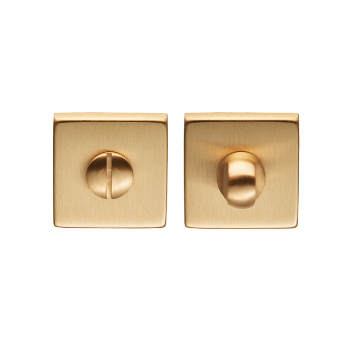 Turn & Release On Concealed Fix Square Rose (Art Lm 40/Qes) 5Mm Spindle Osa (Satin Brass) - Satin Brass 50 X 50