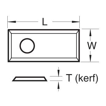 RB/T - Rota-tip blade 50 x 12 x1.7mm one off