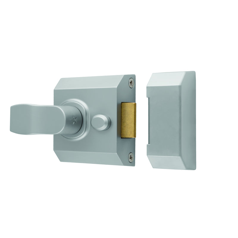 Rim Cylinder Nightlatch 40Mm Level 2 - Satin Chrome