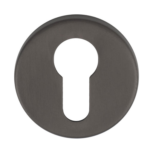 Escutcheon - Euro Profile - Push-On Round Rose Ant (Anthracite) - Anthracite