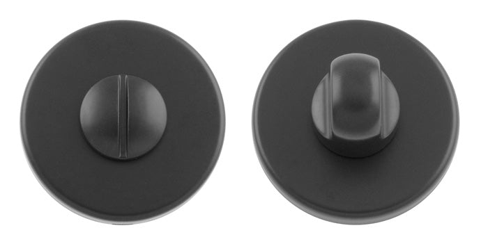 Turn & Release On Push-On Round Rose Ner (Matt Black) - Matt Black