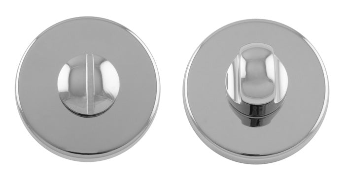 Turn & Release On Push-On Round Rose Cro (Polished Chrome) - Polished Chrome