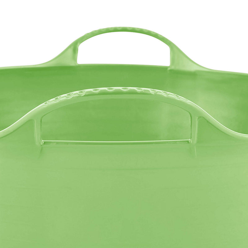 Red Gorilla - Gorilla Tub Small shallow 15L - Flexible Heavy-Duty LDPE Utility Tub for DIY, Building & Home Projects - Pistachio