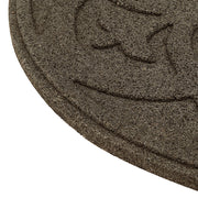 Reversible Round Stepping Stone Scroll Earth - Pack of 4 - Made from Recycled Rubber