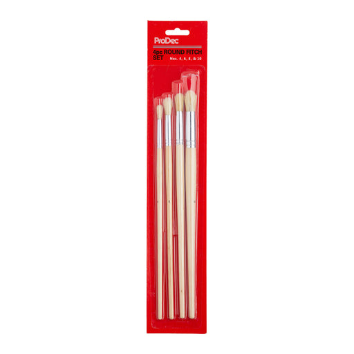 ProDec 4pc Round Fitch Brush Set