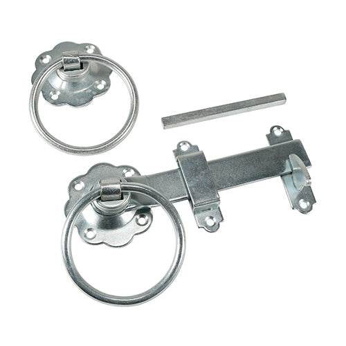 TIMCO Ring Gate Latch Plain Black - 6"