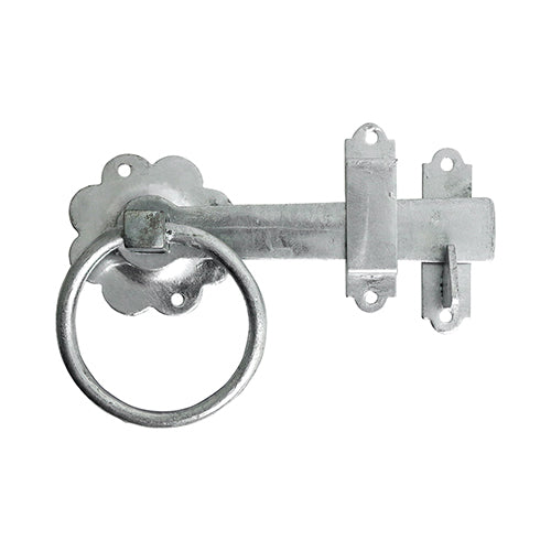 TIMCO Ring Gate Latch Plain Black - 6"