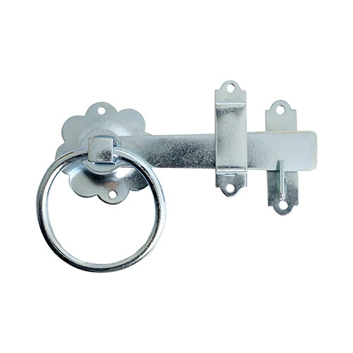 TIMCO Ring Gate Latch Plain Black - 6"