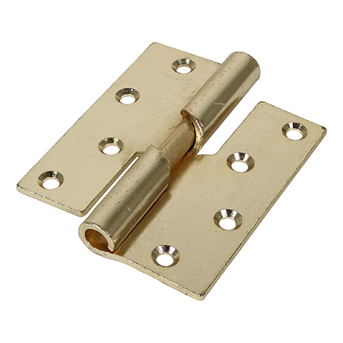 TIMCO Rising Butt Hinges Right Hand Steel Electro Brass