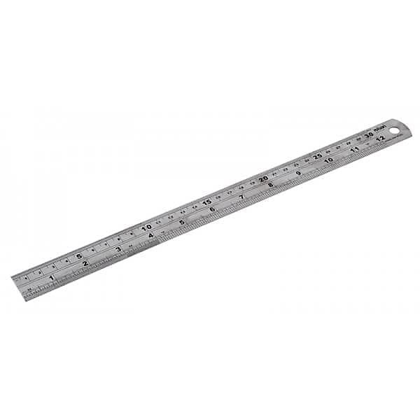 Rolson 300 mm (12 inch) Stainless Steel Ruler: Best seller for tools and schools 50824