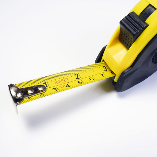 Rolson 5m Measure Tape Multifunction With Thick 19mm Blade And Multi Lock Function 50535