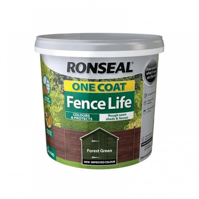 Ronseal 5L One Coat Fence Forest Green