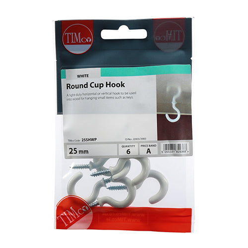 TIMCO Cup Hooks Round