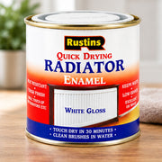 Rustins Quick Drying Radiator Enamel Gloss White 1L