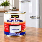 Rustins Quick Drying Radiator Enamel Gloss White 1L