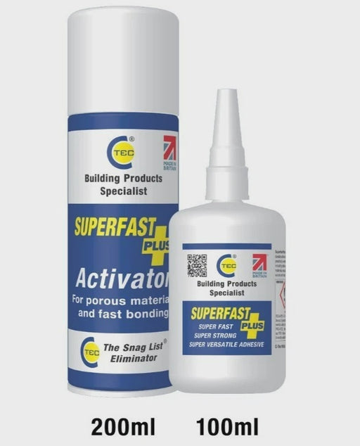 C-Tec Superfast Trade Kit – 100ml Adhesive & 200ml Activator