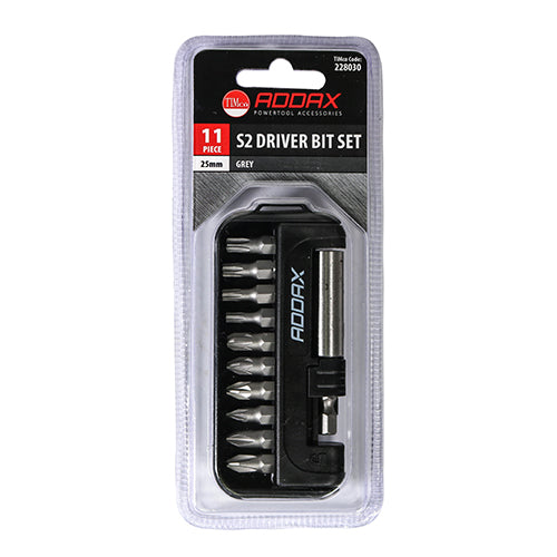 TIMCO S2 11pc Bit Set — Blister Pack