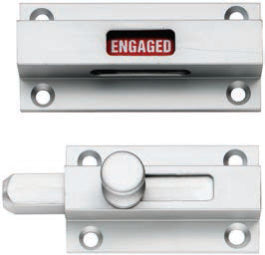 Aluminium Indicator Bolt - Satin Anodised Aluminium 70MM X 32MM