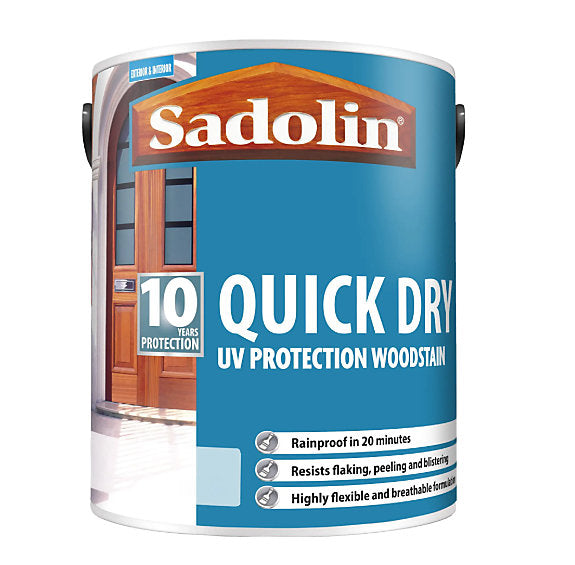 Sadolin Quick Dry UV Protection Woodstain Jacobean Walnut 1L