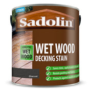 Sadolin Wet Wood Charcoal Satin Decking Stain, 2.5L