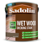 Sadolin Wet Wood Dusky Oak Satin Decking Stain, 2.5L