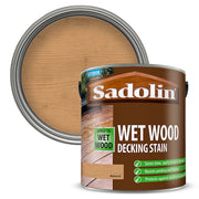 Sadolin Wet Wood Natural Satin Decking Stain, 2.5L