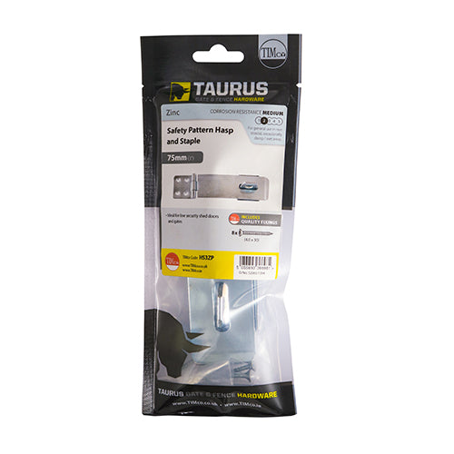 TIMCO Hasp & Staple Safety Pattern — Bag