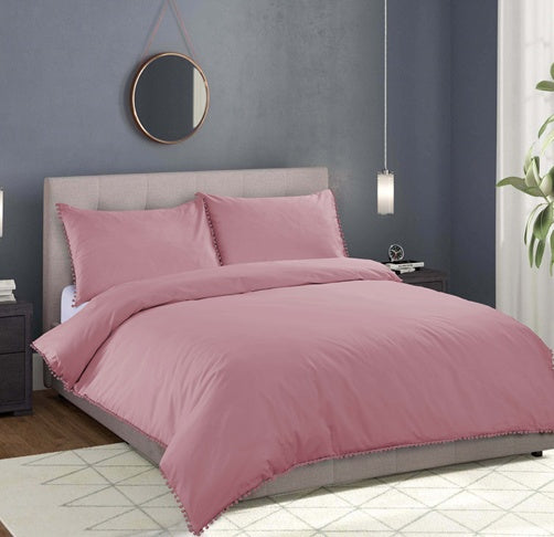 Sandringham Single Duvet Cover Set Pink
