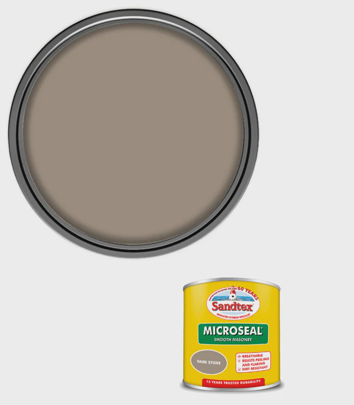 Sandtex Microseal Smooth Masonry Dark Stone 150ml