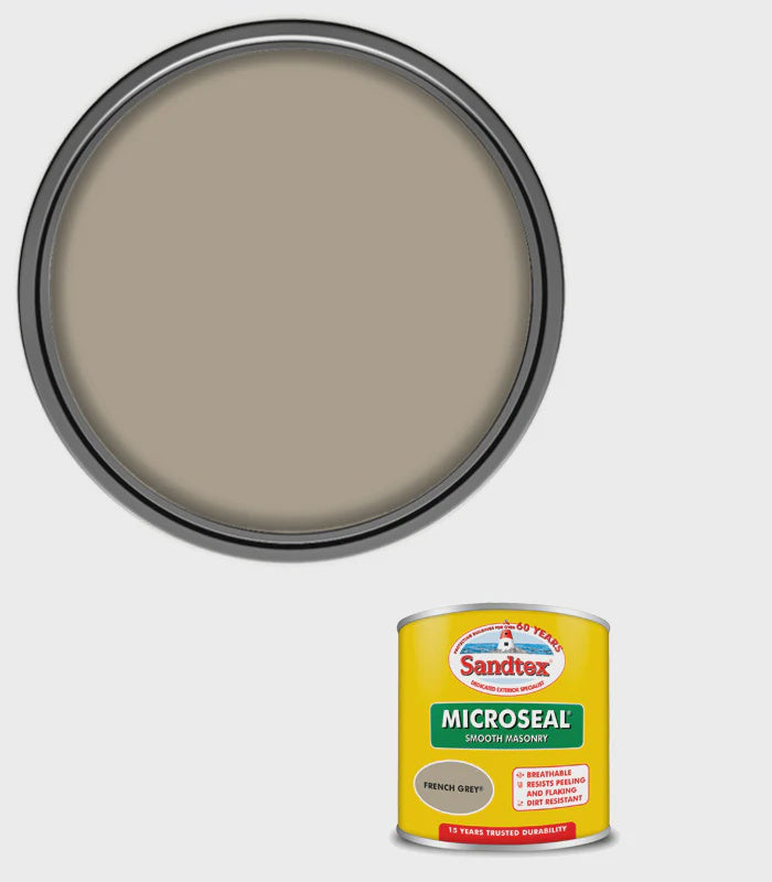 Sandtex Microseal Smooth Masonry French  Grey 150ml