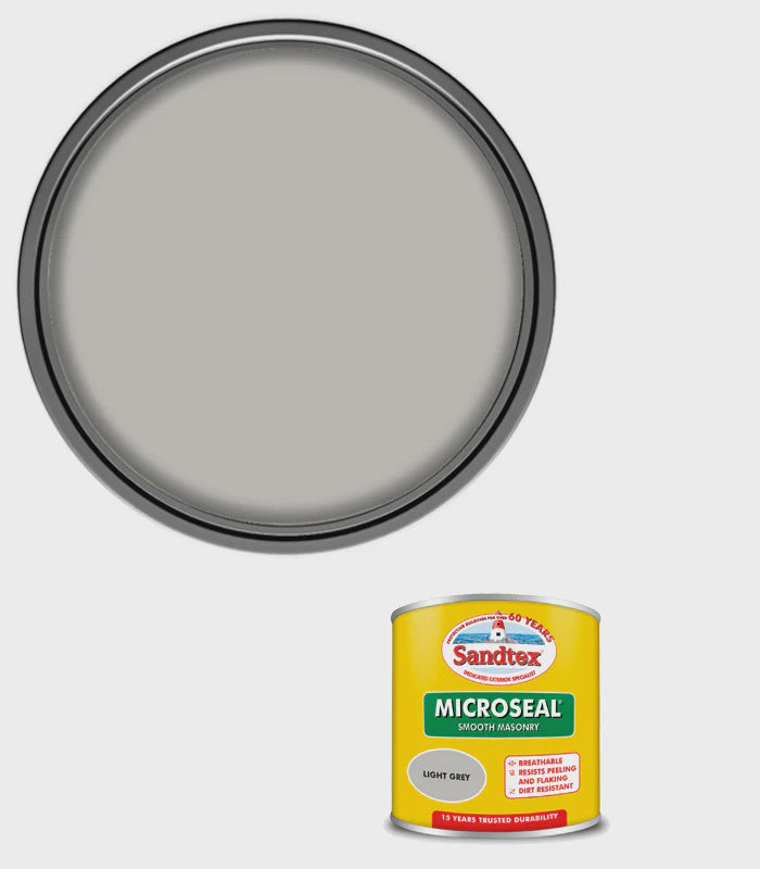 Sandtex Microseal Smooth Masonry Light Grey 150ml