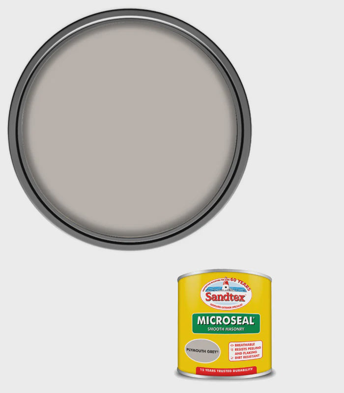 Sandtex Microseal Smooth Masonry Plymouth Grey 150ml