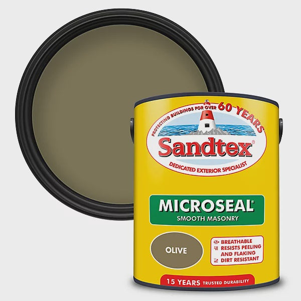 Sandtex Microseal Smooth Masonry Olive 150ml
