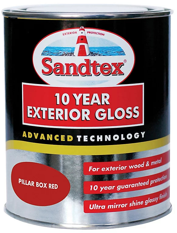 Sandtex Exterior Gloss Pb Red 750Ml
