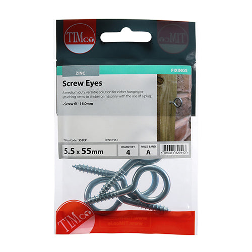 TIMCO Screw Hooks Silver