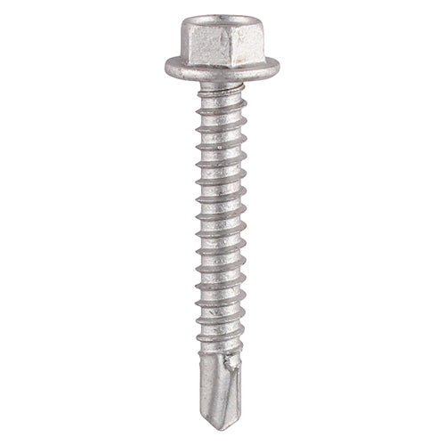 TIMCO Self-Drilling Light Section Screws Exterior Silver — Bag