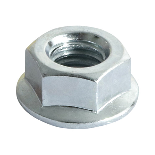 TIMCO Hex Serrated Flange Nuts DIN6923 Silver