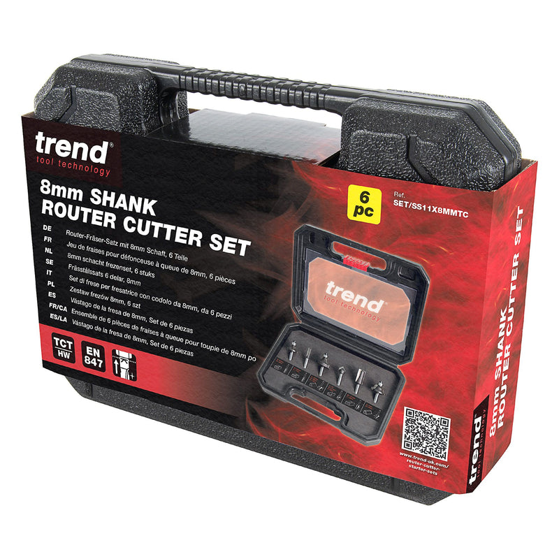 SET/SS11X8MMTC - 6 piece starter cutter set 8mm