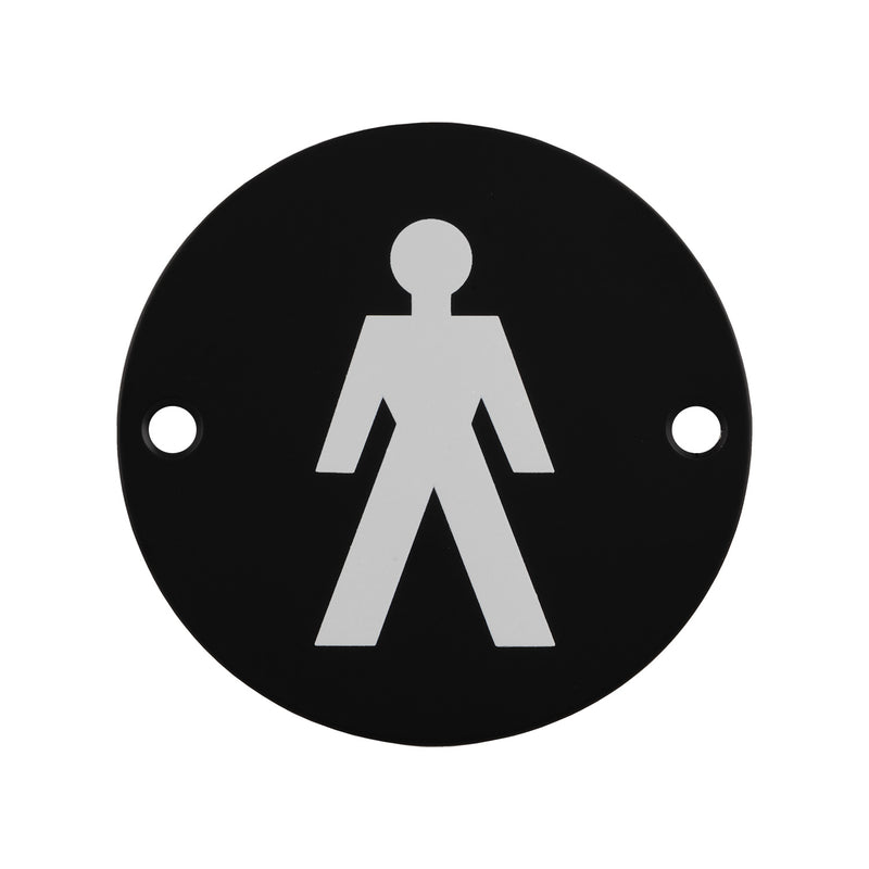 76Mm Sign - Male - Face Fix - Matt Black