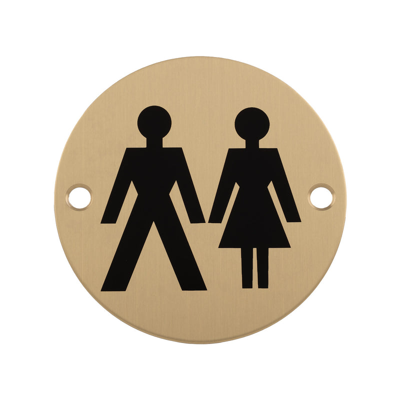 76Mm Sign - Unisex - Face Fix - Satin PVD